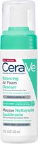CeraVe Balancing Air Foam Reiniger - Voor een normale tot Gemengde huid - Met Glycolysine, 3 Essentiële Ceramiden en Allantoïne - 148ml