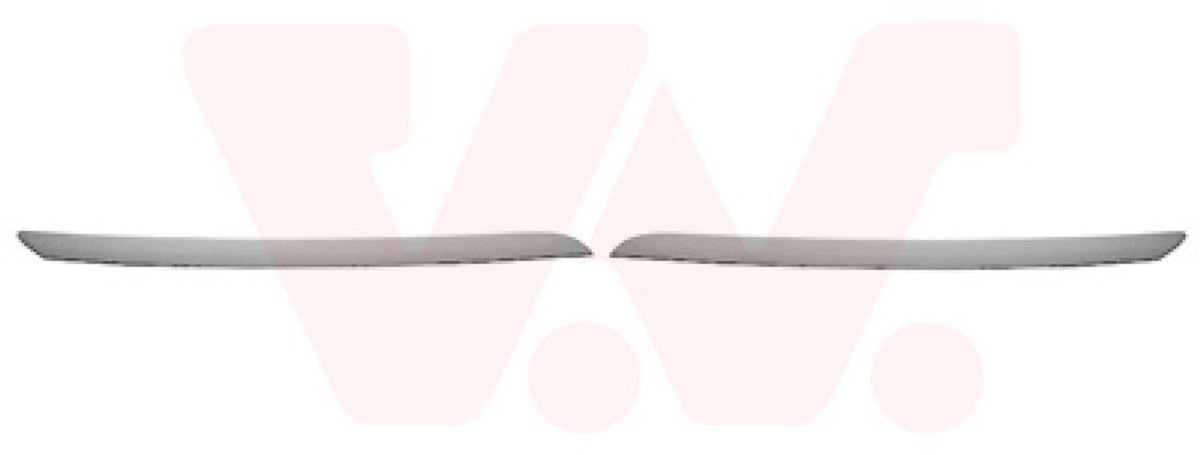 Renault Clio, 2012 - 2019 - grillelijsten, chrome, links + rechts