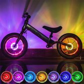Lampe de poche LED pour vélo, rechargeable par USB, réflecteur, 7 couleurs, 18 modes, étanche, capteur intelligent