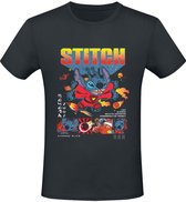 T-shirt homme Lilo & Stitch Stitch dans l'espace - noir - S