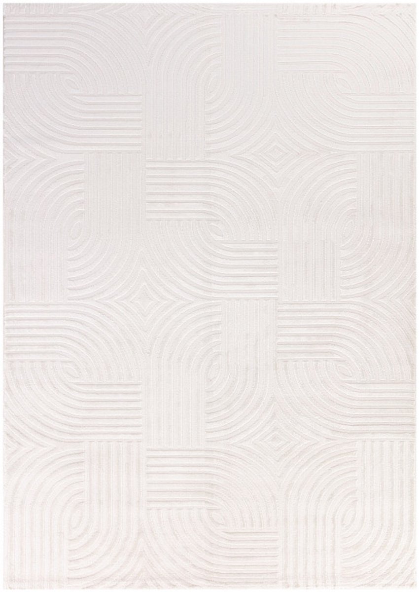 Ayyildiz Sahara Vloerkleed – Crème – Geweven met Organisch Lijnenspel – 160x230 cm creme, creme