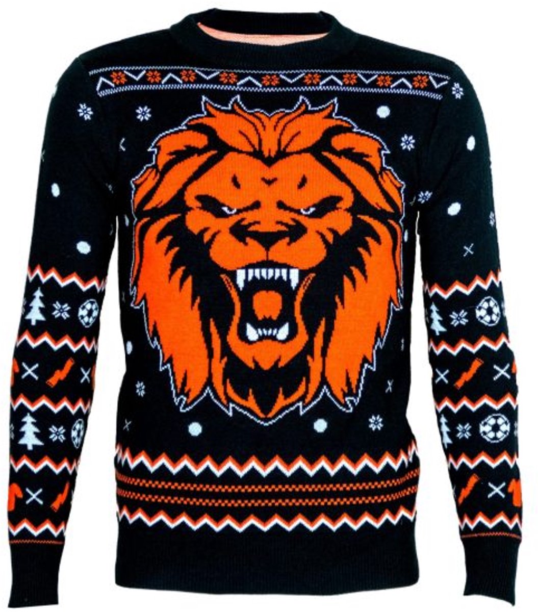 Leeuwlijke kersttrui - Nederlands elftal Foute kersttrui - Maat: M - Gebreide kersttrui - Heren kersttrui - Dames kersttrui - Foute kersttruien - Kerst outfit - Kerstkleding - Lelijke kersttrui - Gekke kersttrui -