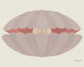 IXXI Une Pearl curieuse, Maa-noo - 100 x 80 cm - Support de suspension gratuit - Grande décoration murale et posters - Minimaliste, Illustrations, Graphisme