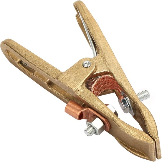 Pince de soudage en Messing pour mise à la terre - Pince de masse avec une bonne conductivité pour fers à souder - Convient à diverses machines à souder