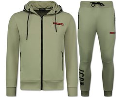ICON Huispakken Heren Volwassenen - Joggingpakken Heren - Trainingspakken - 11759 - Bruin