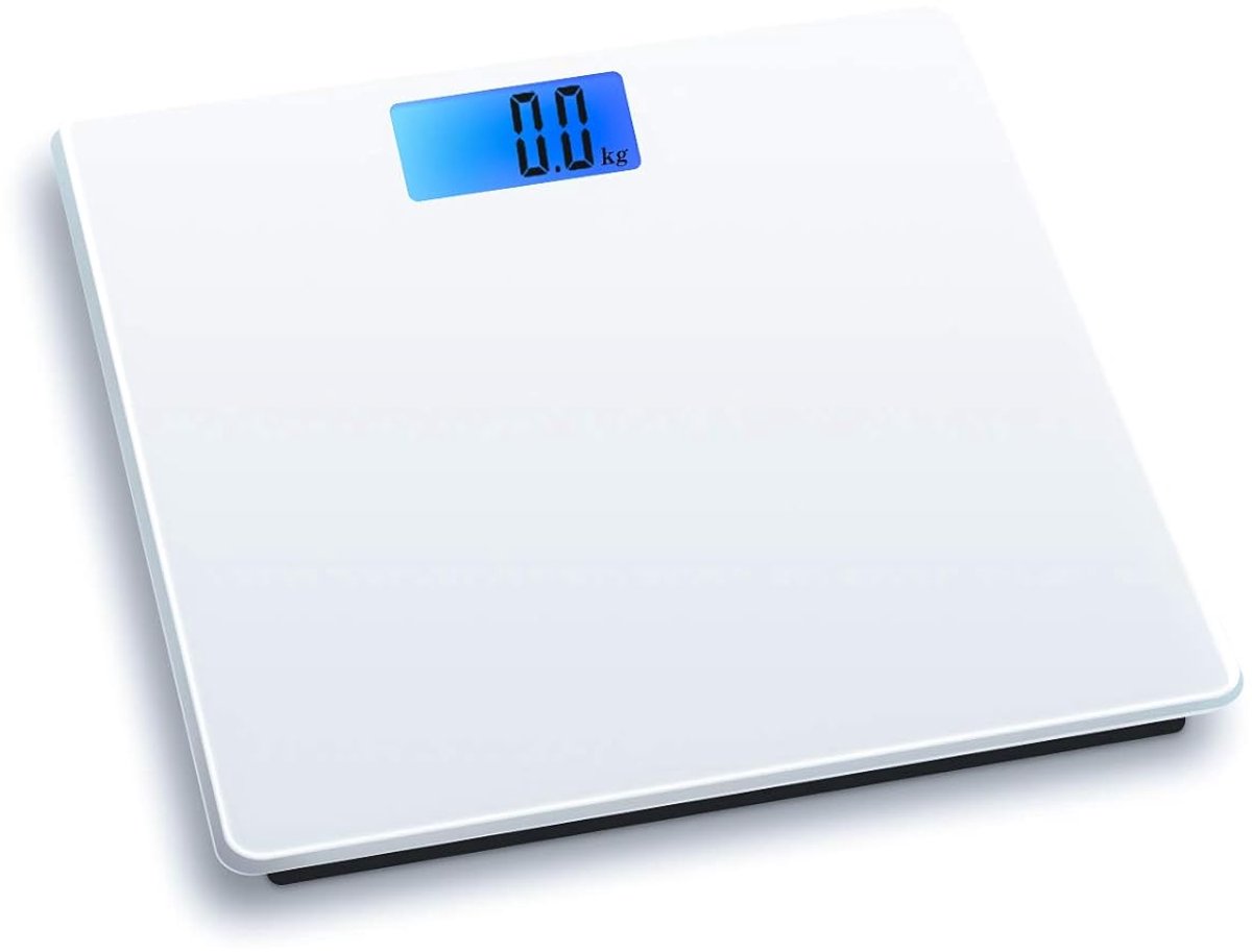 Digitale Weegschaal voor Lichaamsgewicht - 180KG Capaciteit met Verlicht Display - 28x28cm