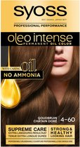 SYOSS Oleo Intense 4-60 - Haarverf - Permanente Haarkleuring - Goudbruin - Langdurige Kleur - Professionele Grijsdekking - Zonder Ammoniak - 1 stuk