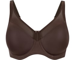 Hunkemöller Dames Lingerie Niet-voorgevormde minimizer beugel bh Nina - Bruin - maat D85