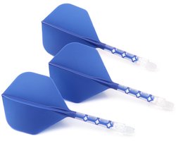 Cuesoul - ROST T19 Integrated Dart Flights - Standard Shape - Clear Blue