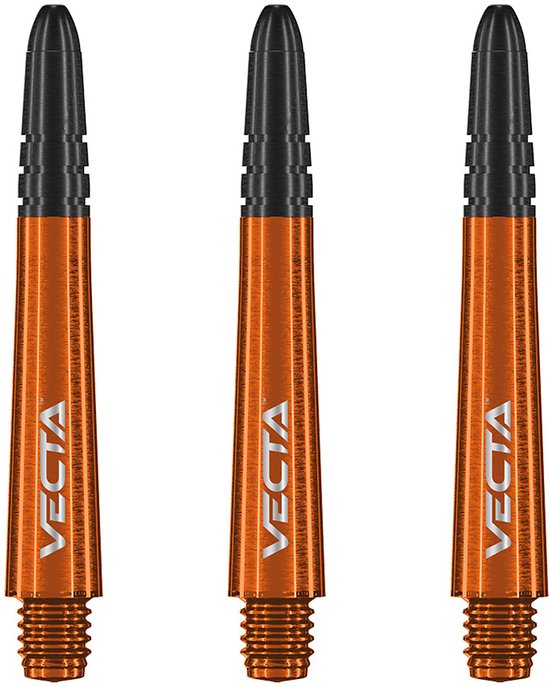 WINMAU - Vecta Dartschachten Oranje, Korte - 1 set per pakket (3 dartvluchten in totaal) van Winmau — afbeelding 3
