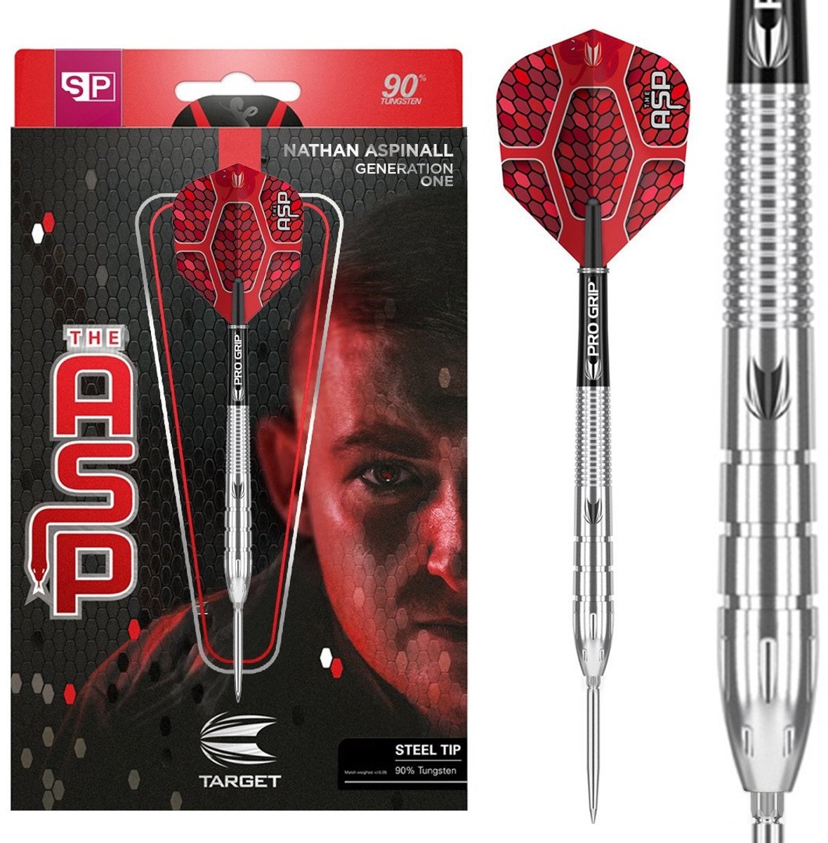 Target Nathan Aspinall G1 Swiss Point 90% - Dartpijlen 24 Gram