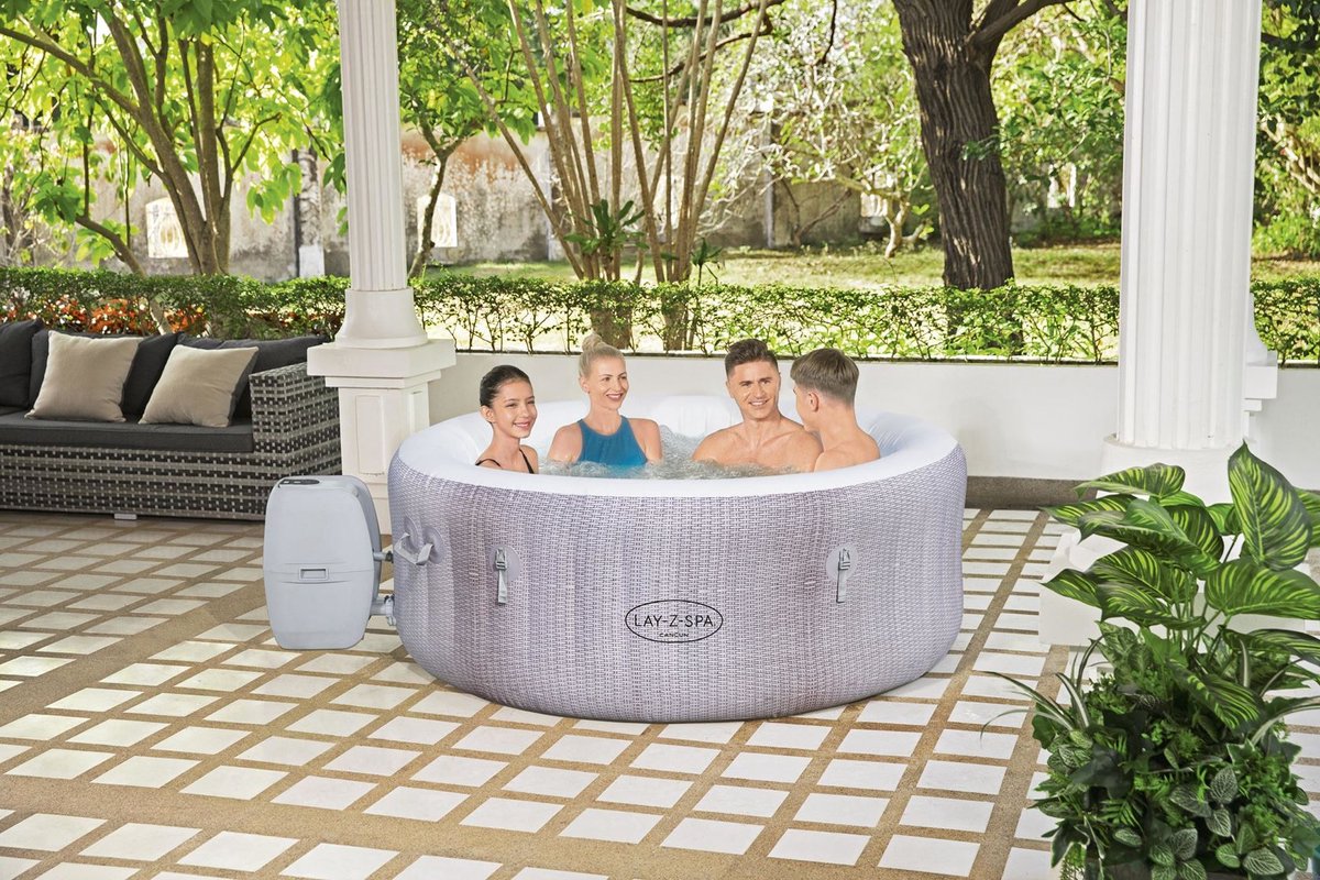 Lay-Z-Spa Cancun AirJet opblaasbare spa - 2 tot 4 personen - Ø 180 x 66 cm