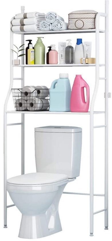3-laags, WC-plank, badkamerrek boven het toilet, toiletplank 3-laags, WC-plank, badkamerrek boven het toilet, toiletplank
