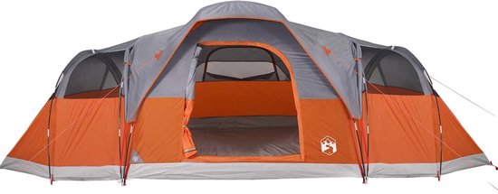 vidaXL - Koepeltent - 11-persoons - waterdicht - grijs - en - oranje van Vidaxl — afbeelding 4
