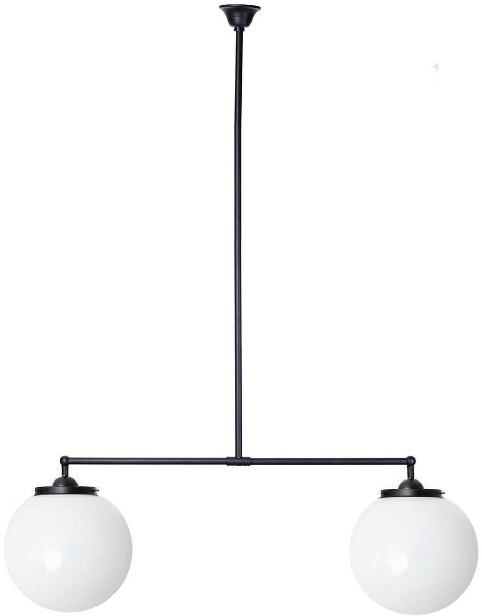 Coloured by Art Moonlight T-lamp 2 lichts bol Ø 30 cm - Art Deco Trade Zwart