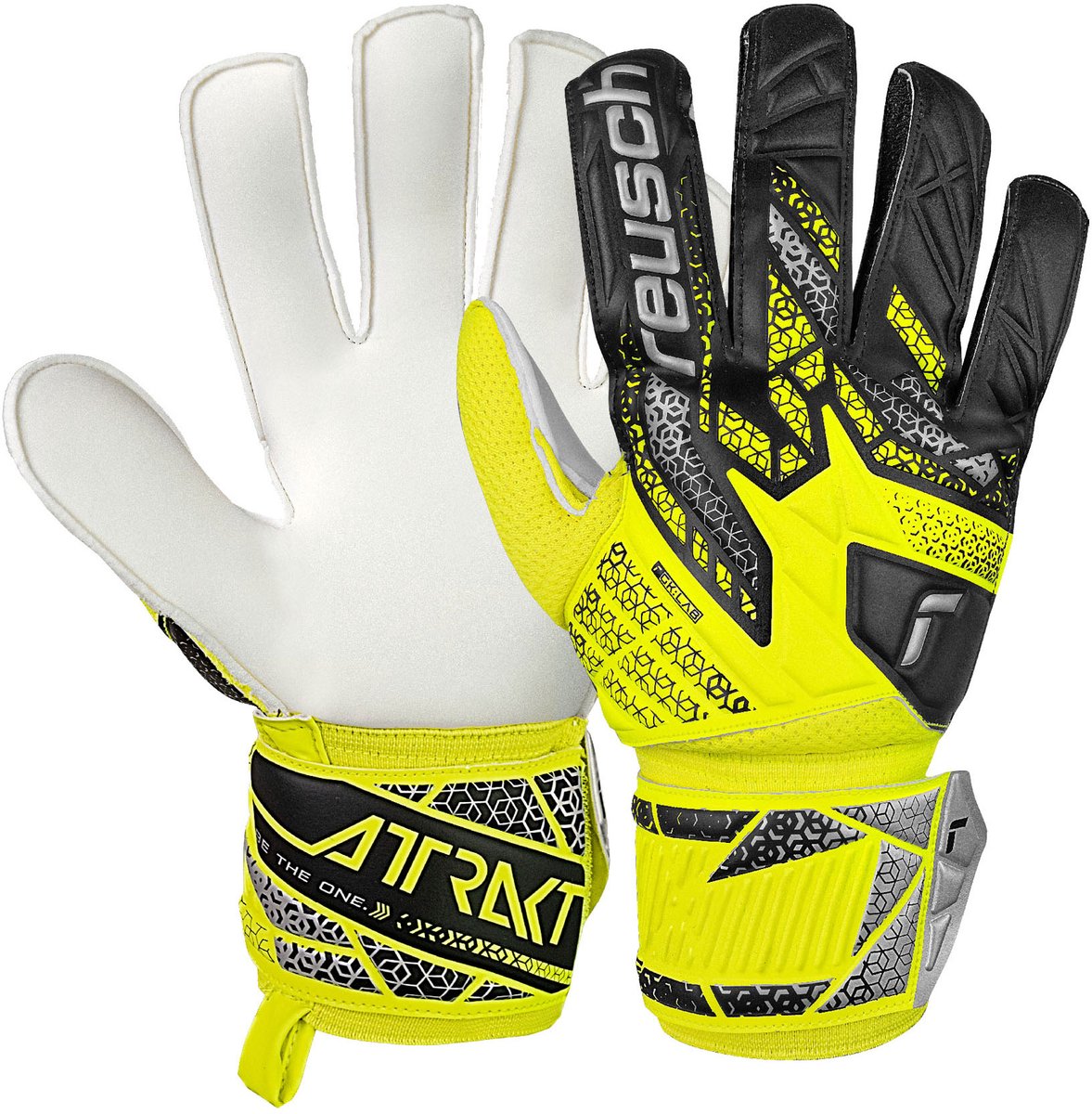 Reusch Attrakt Solid Keepershandschoenen Geel 9 1/2