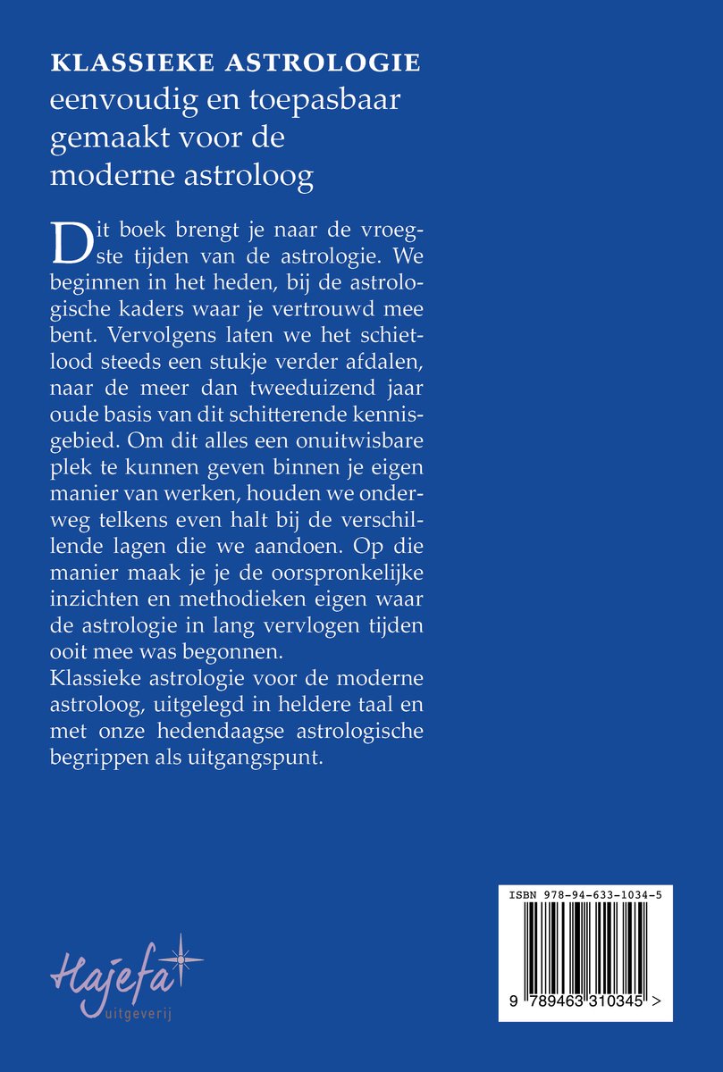 Klassieke astrologie - back cover