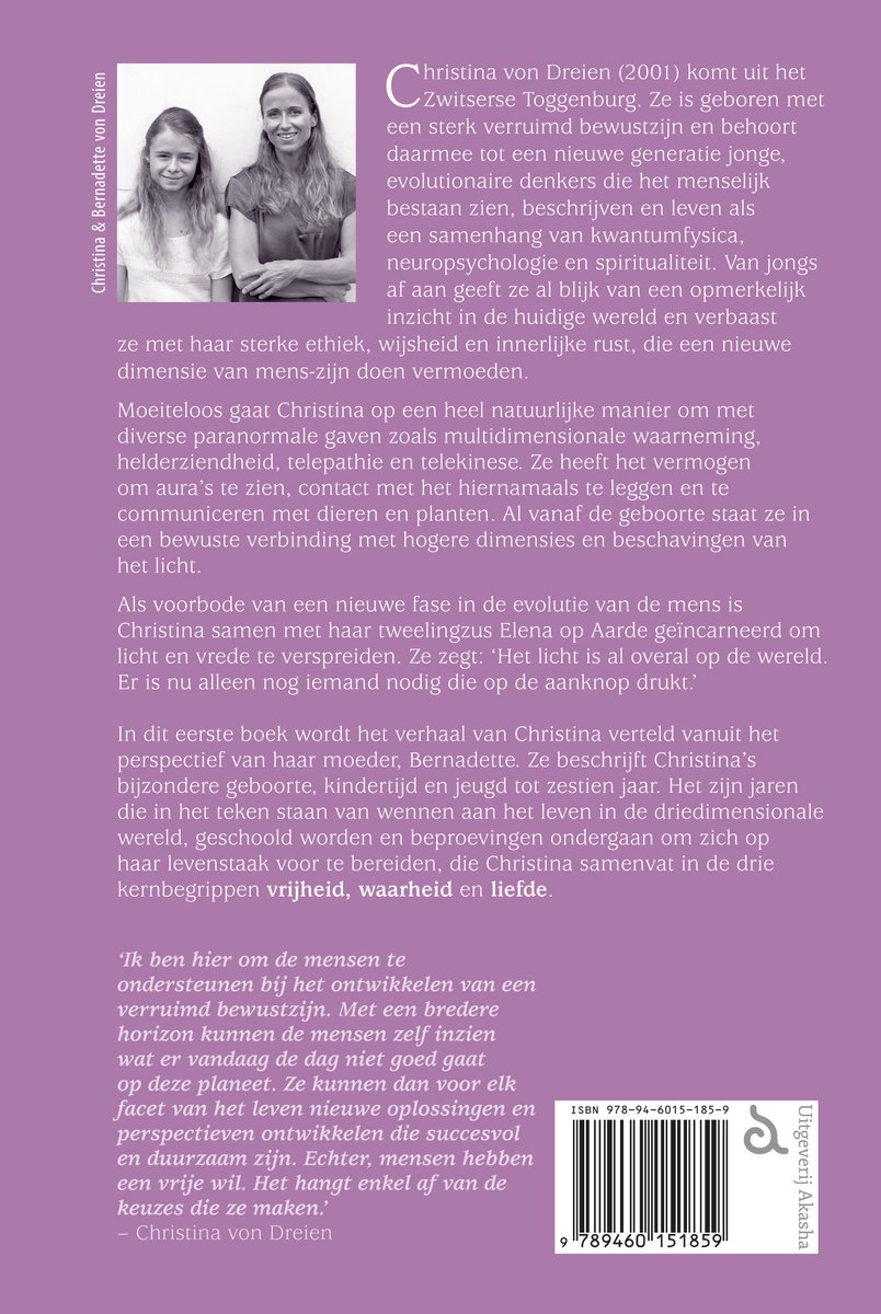 Christina 1 - Tweeling als licht geboren - back cover
