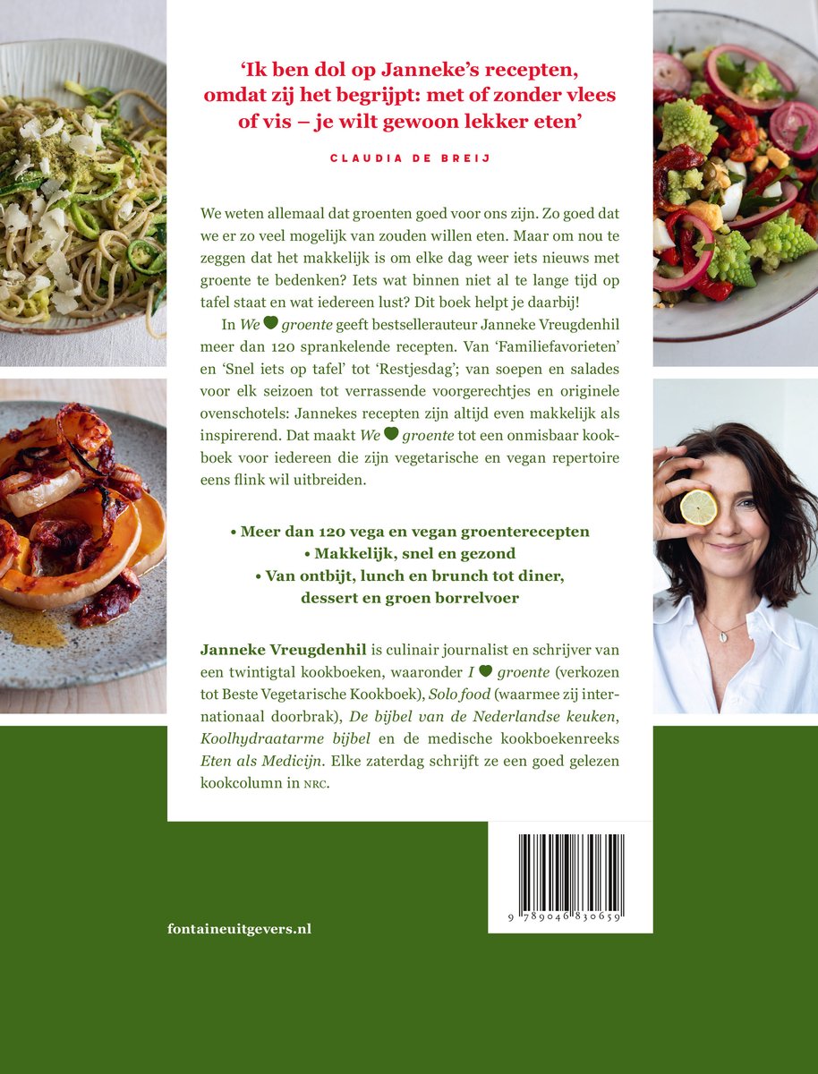 We love groente - back cover