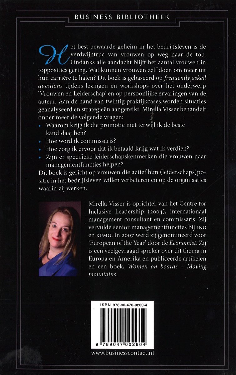 De essentie van vrouwelijk leiderschap - back cover