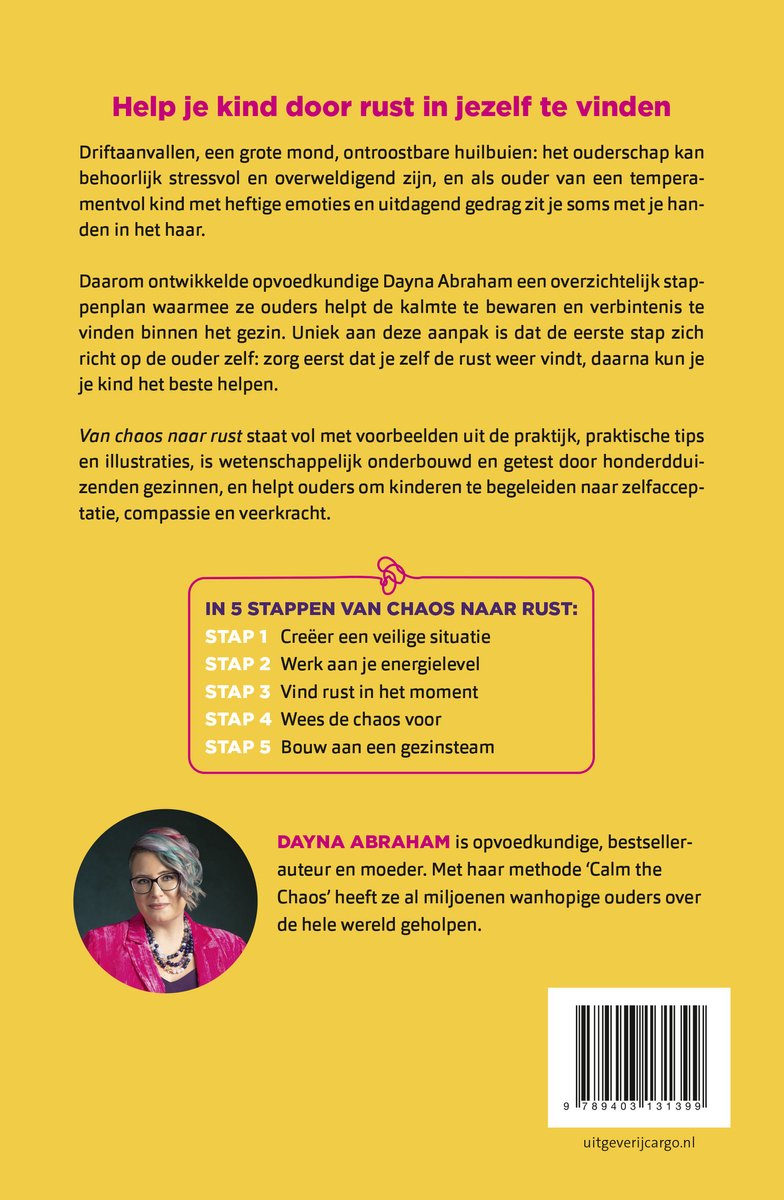 Van chaos naar rust - back cover
