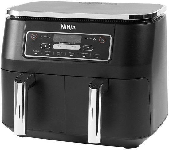 Ninja Dubbele Airfryer XXL - 7.6 Liter - 2020 Model - Dual Zone Technologie - AF300EU