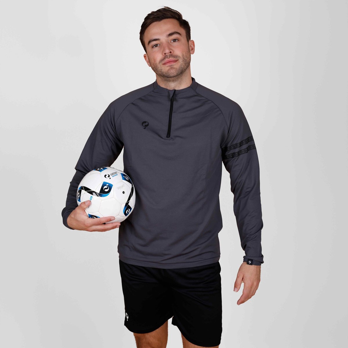 Heren Zip Sweater Legend - Grijs