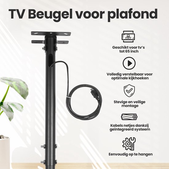 Plafondbeugel Elektrisch voor schuine plafonds en vlakke plafonds