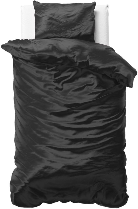 Sleeptime Beauty Skin Care Dekbedovertrek - Eenpersoons - 140x200/220 + 1 kussensloop 60x70  - Zwart