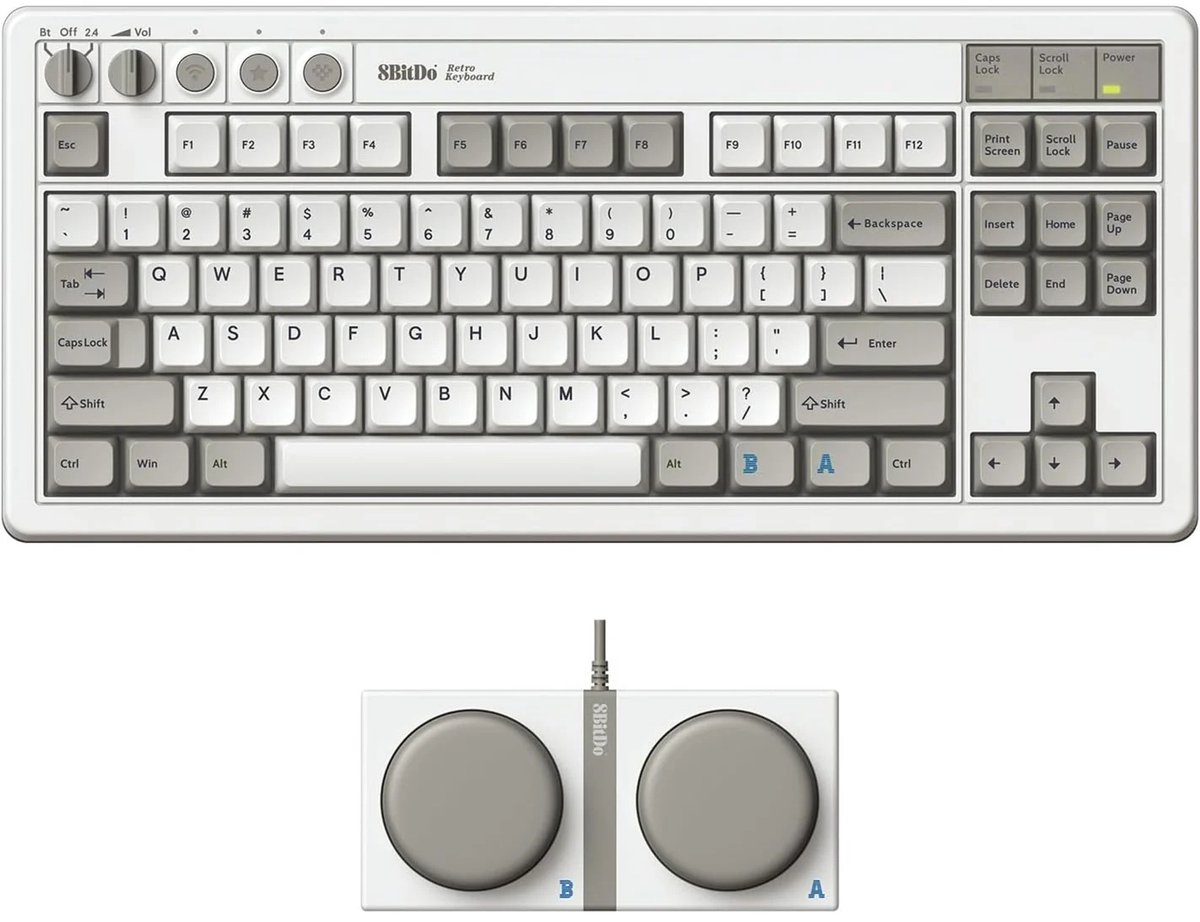 8BitDo Retro Mechanical Wireless Keyboard-M Edition (PC) Nieuw