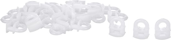 Bestlivings gordijnrunners, 8 mm, voor gordijnrails, universele gordijnrunners voor binnenloop, geschikt voor alle gangbare gordijnrails, 200 stuks