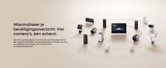 eufy Security SoloCam S340 - 360° buitencamera 2-pack + Homebase 3 + E10 smart display - Bundelvoordeel van Eufy — afbeelding 5