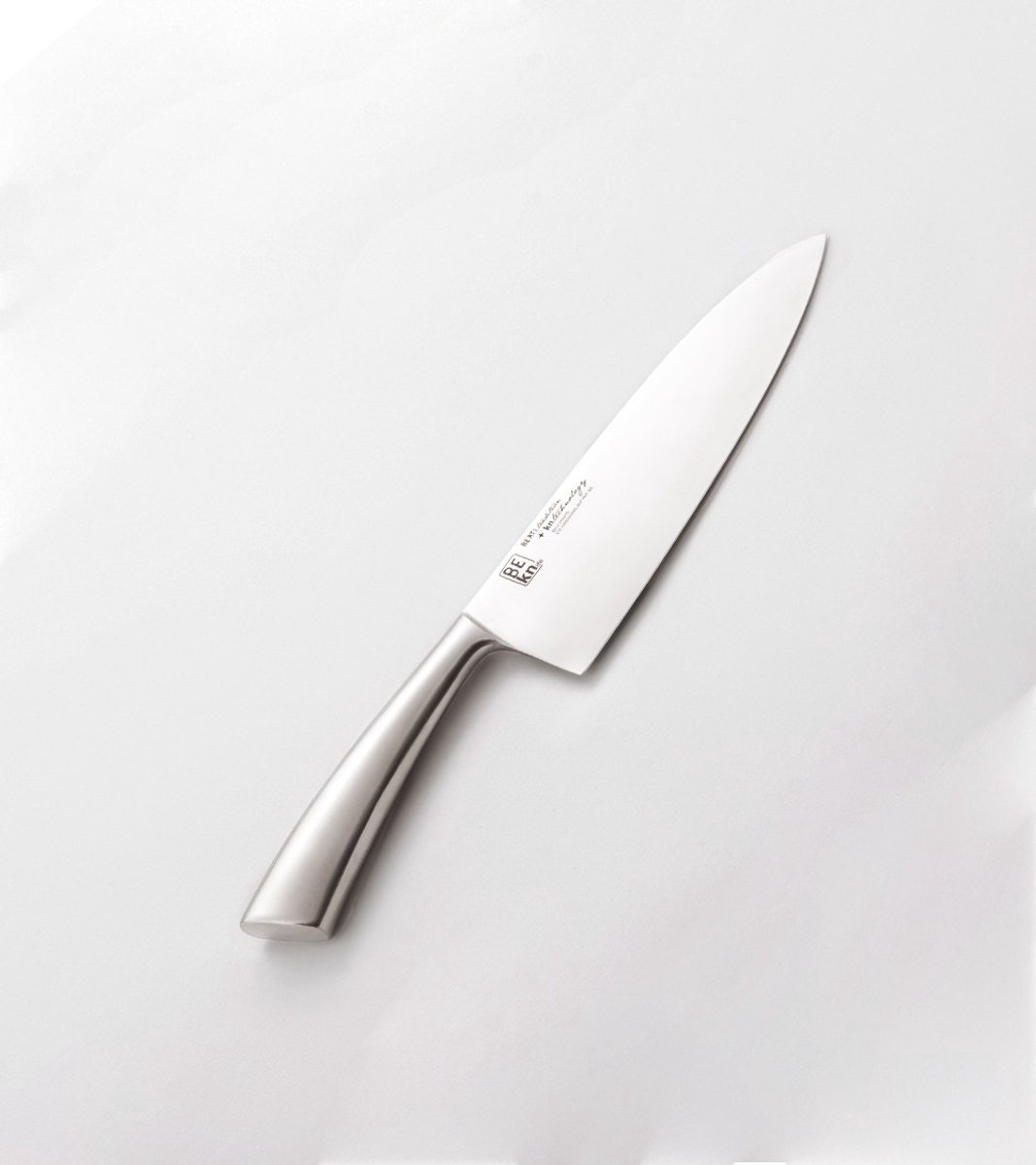 knIndustrie BE-KNIFE Santokumes - Hoogwaardig RVS Universeel Keukenmes met Kuiltjes voor Perfect Snijden 207 mm Kwaliteit Gemaakt in Italië