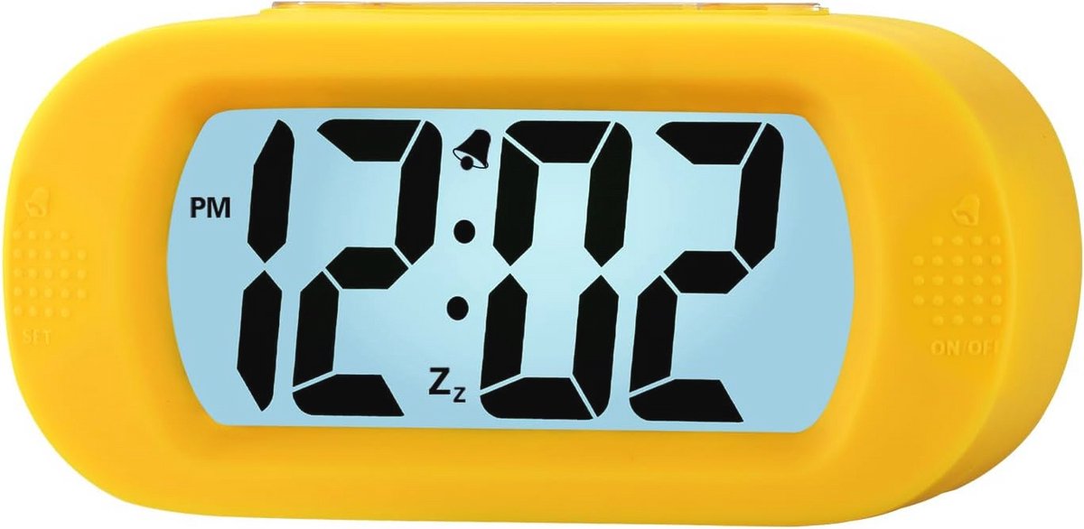 Digitale wekker met snooze en nachtlampje - Eenvoudig in te stellen, oplopend geluid, ideaal voor kinderen