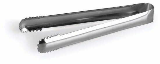 1 STKS Ijs Tang, Suiker Ijsblokje Tang Keuken Serveertang Roestvrij Staal Voedsel Kooktang voor Buffet Barbecue Snoep Brood Grip Tang Ijsblokjeshouder Tang voor Bar Cafe Party (Zwart