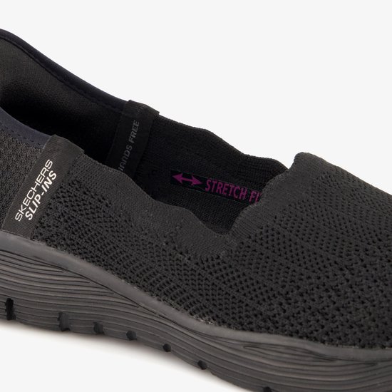 Skechers Slip-ins : Seager - Believe It, Femme, Zwart, Baskets pour femmes, Chaussures de sport, Pointure : 39
