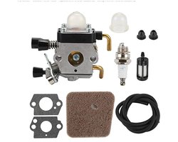 Geschikt voor C1Q - S97 Carburateur Kit - Stihl HS45 FS38 FS45 FS46 FS8 - Met Luchtfilterdeksel