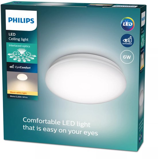 Philips Moire plafonnière - warmwit licht - klein