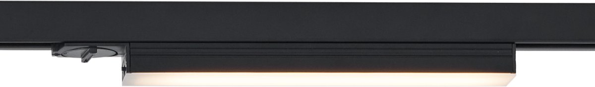 QAZQA iconic tsiri - Moderne LED Spot railsysteem verlichting, railverlichting - 1 lichts - L 24 cm - Zwart - Woonkamer | Slaapkamer | Keuken