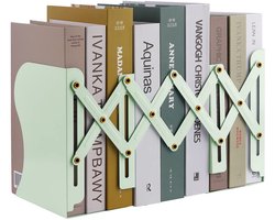 Ibenzoa® Verstelbare en Uitbreidbare Boeksteun voor Boeken, Tijdschriften en Documenten in Lichtgroene Kleur