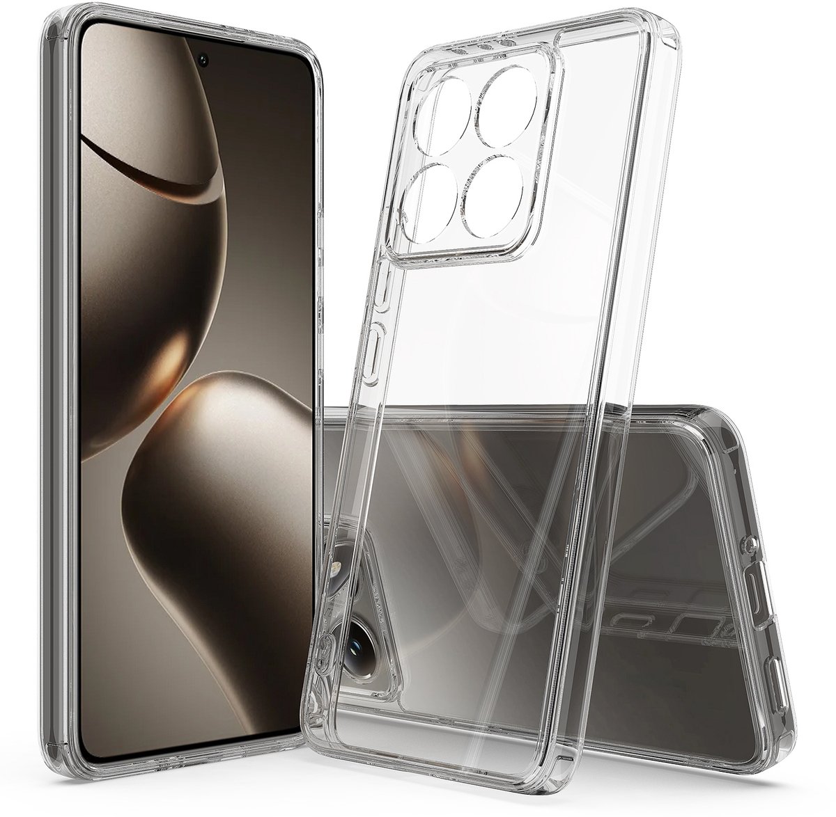 Hoesje geschikt voor Xiaomi 14T Pro - Phonesta Scratchproof Back Cover - Transparant