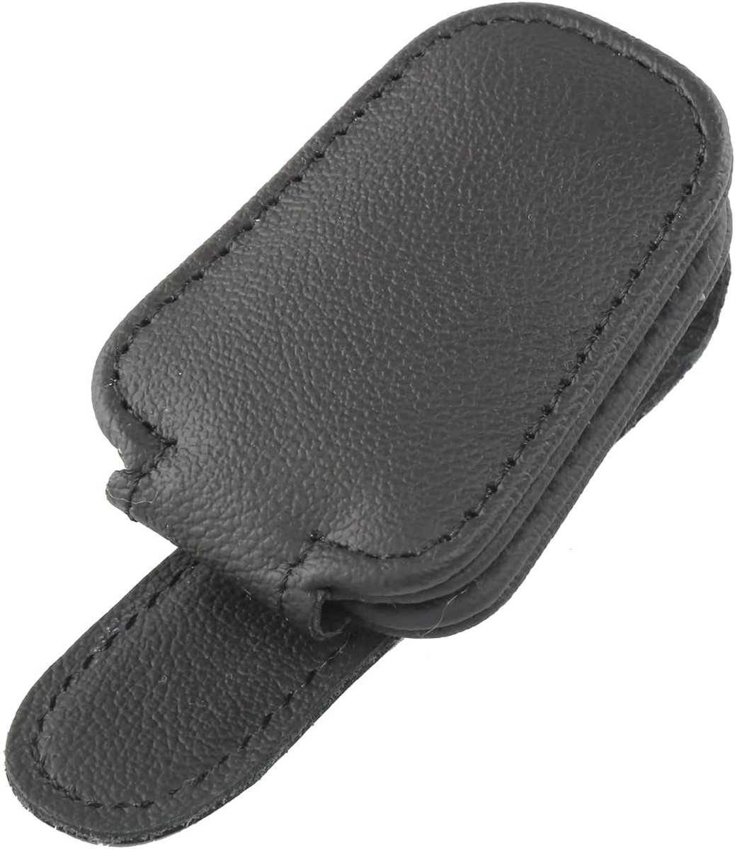 Casemania Zonnebrilhouder voor auto - Zwart - Zonneklep - Zonneklephouder - Brilhouder - Leesbril Houder - Clip voor auto - Zonneklep - Accessoires - Magnetische Brilhouder