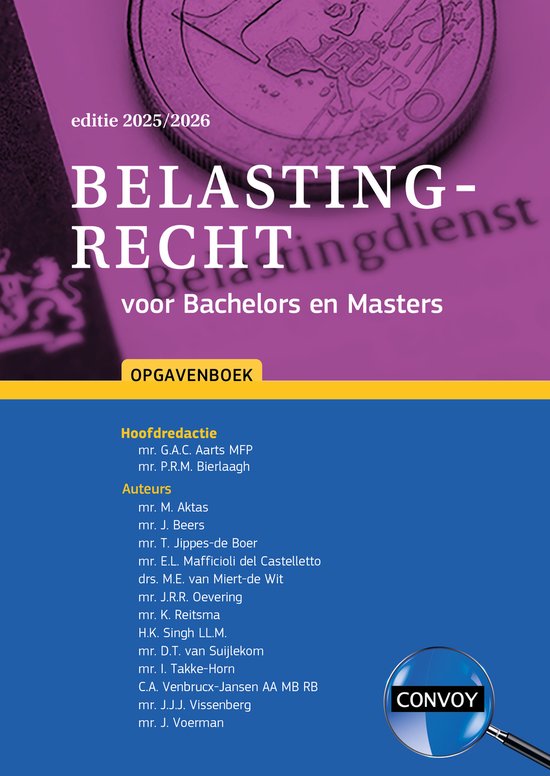 Belastingrecht voor Bachelors en Masters 2025/2026 Opgavenbo ... - cover