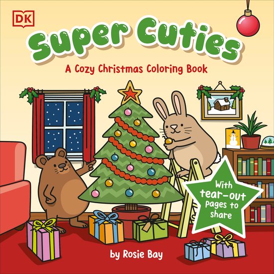 Super Cuties- Super Cuties: A Cozy Christmas Coloring Book