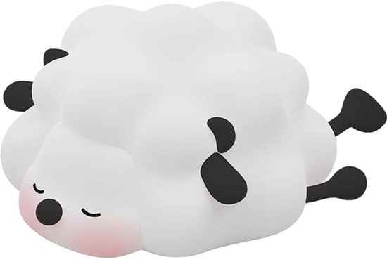 Kinder Nachtlampje Schaap - Nachtlampje Baby - Met aanraaksensor- Veilig voor kinderen - USB Oplaadbaar - Dimbaar - LED - Slaap Maatjes