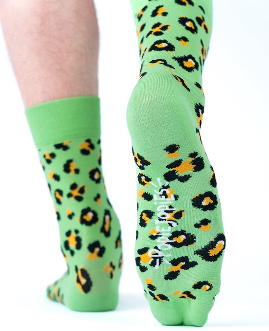 Popiejopies matching sokken Pittige Panter - maat: 41-46 + 12-24 maanden - panterprint sokken van Popiejopies — afbeelding 5