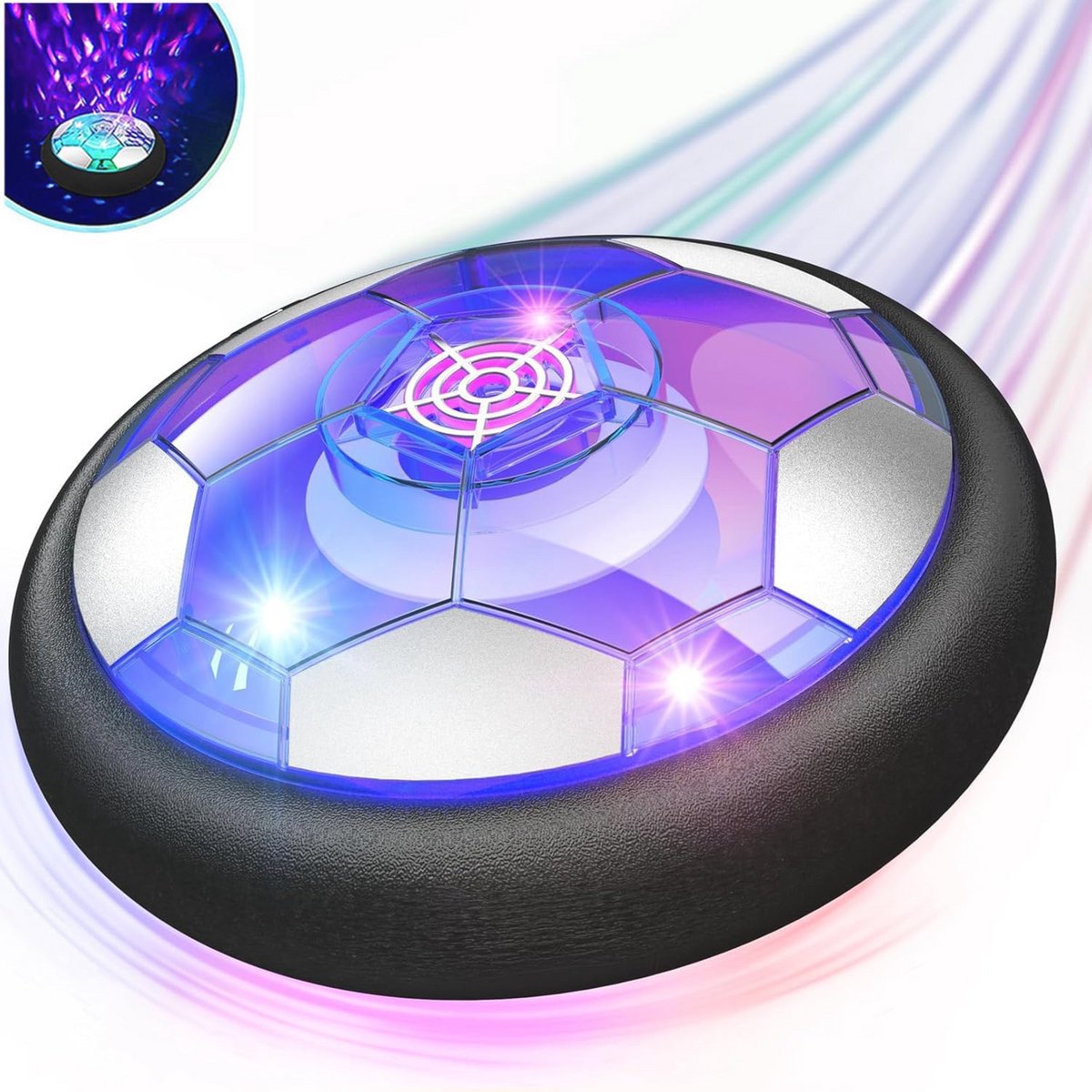 Oplaadbare Hover Soccer Bal voor Kinderen - Voetbalspeelgoed met LED-Lichten voor Binnen en Buiten