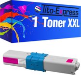 PlatinumSerie® 1 toner XXL alternatief voor Oki C310-C510 44469705 magenta