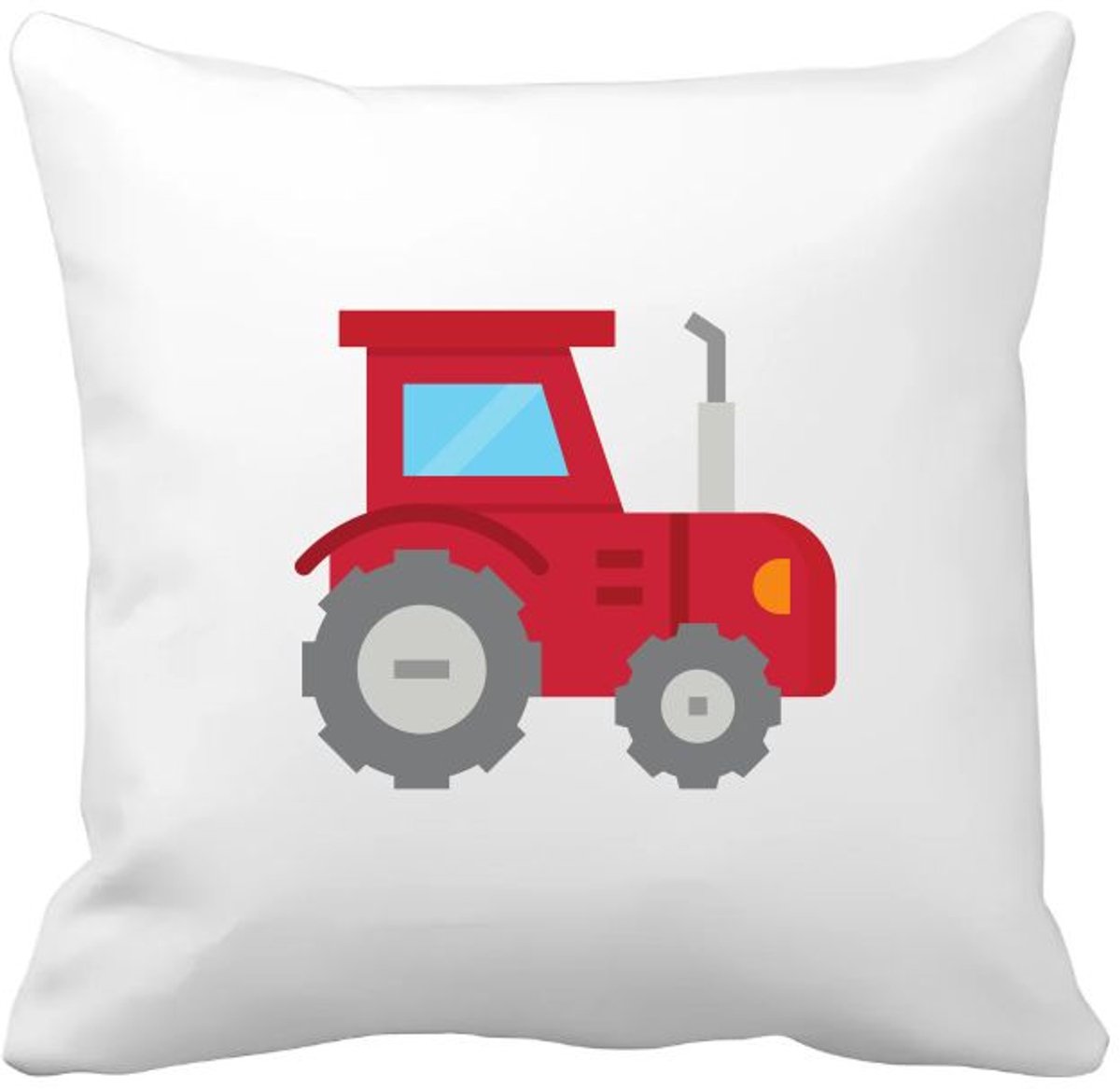 Akyol trekker Kussen hoes - Tractor - boeren - boerderij - voertuig - 40 bij 40 cm Multicolor