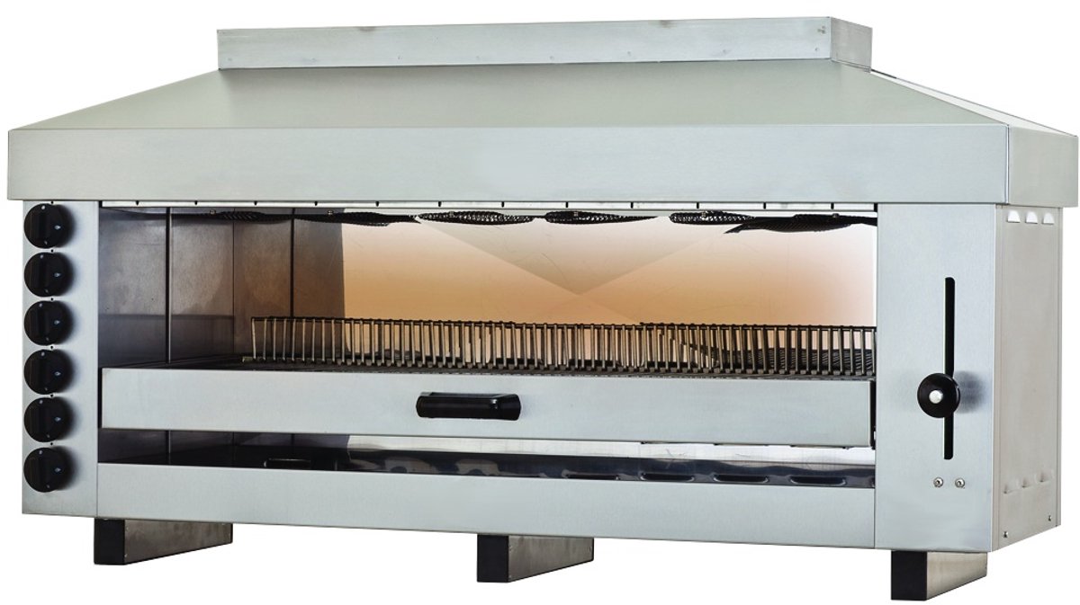 Professionele Combisteel Salamander Gas 6 Zones -  Horeca grill